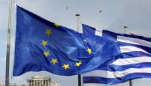 greek-EU-flags
