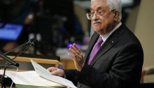 PA President Mahmoud Abbas delivers a speech before the UN General Assembly [Photo Credit: Reuters]